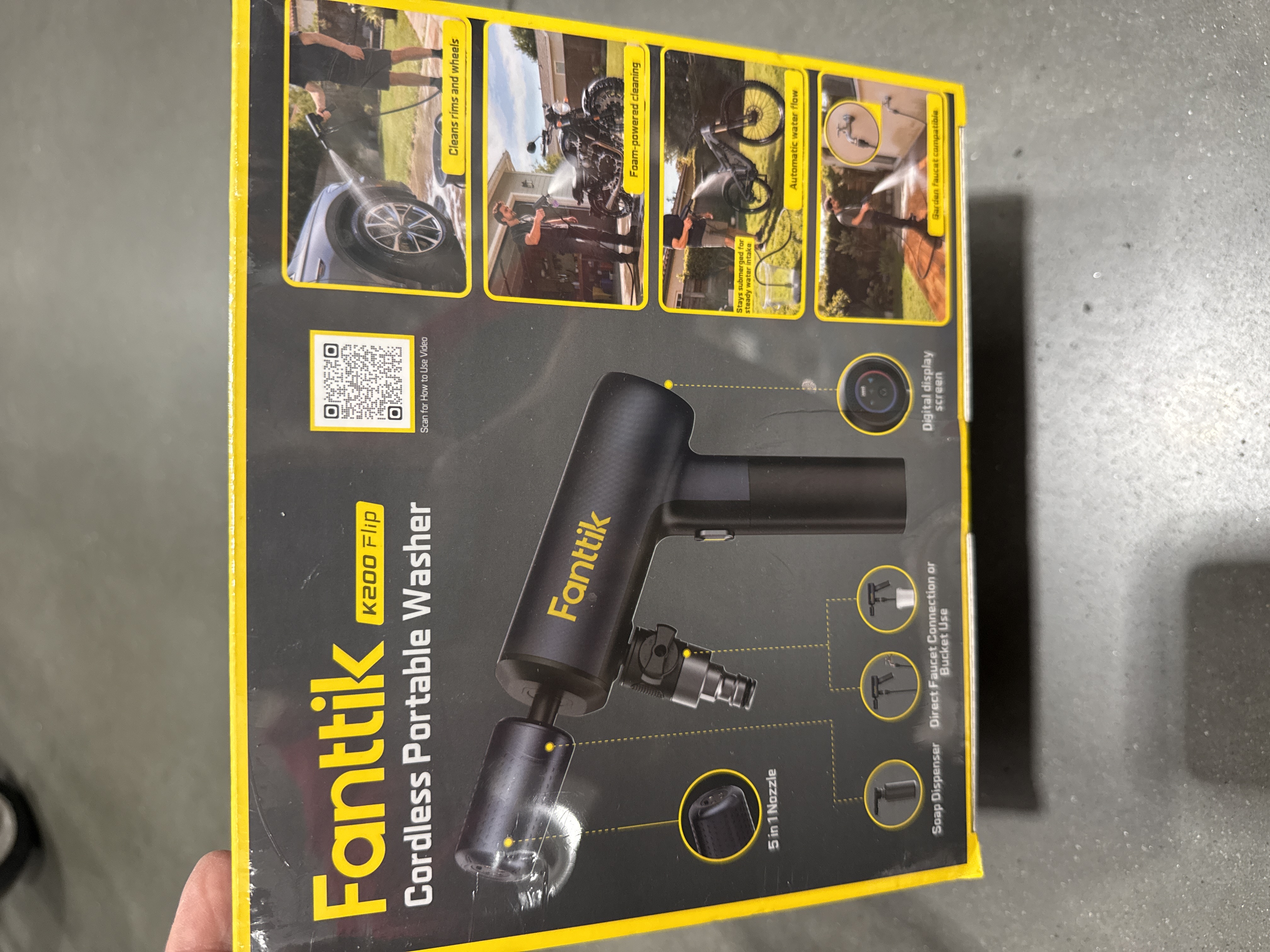 Fantiik k200 flip portable washer