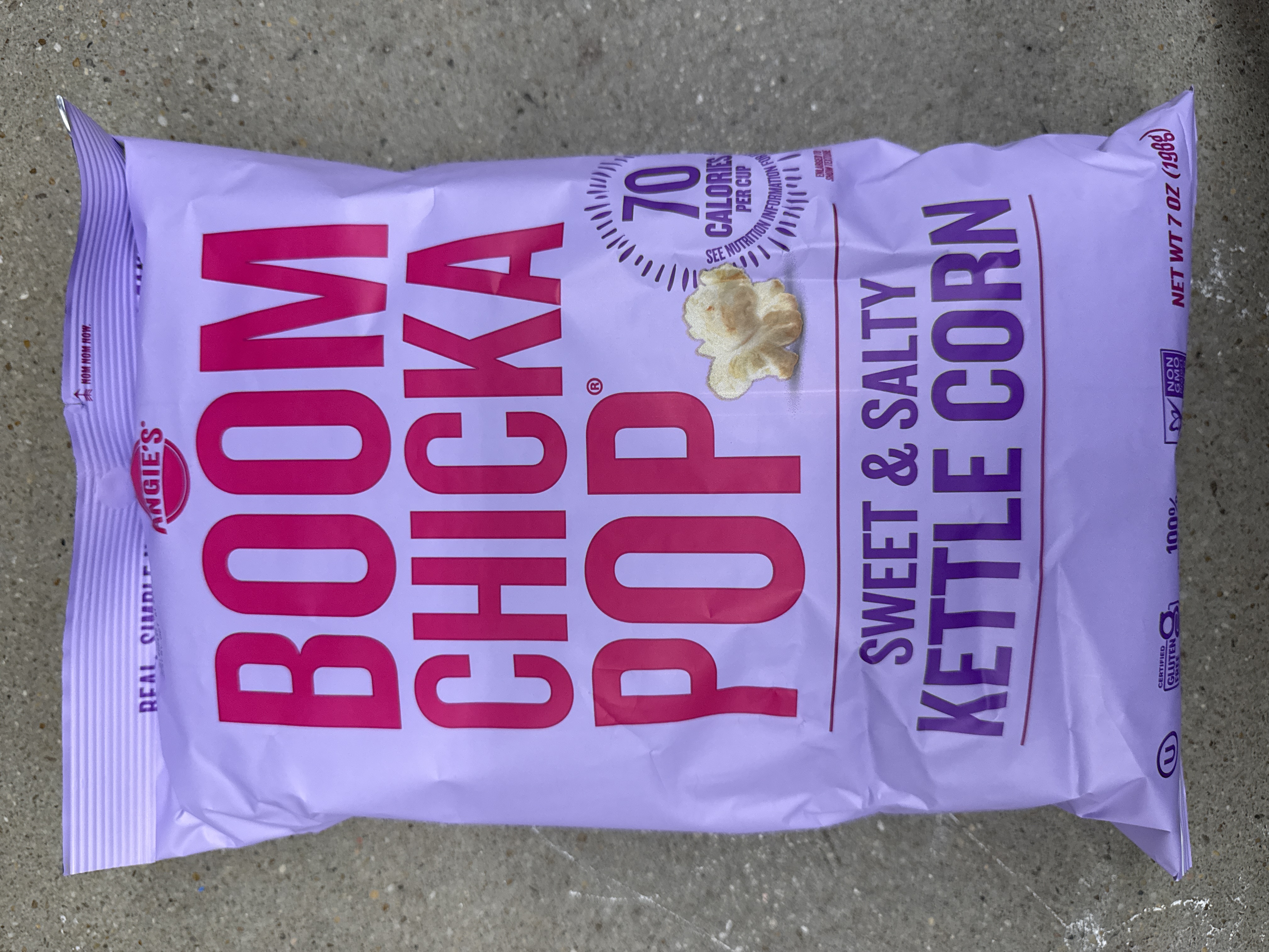 Boom chicka pop seeet and salty kettle corn popcorn 7oz