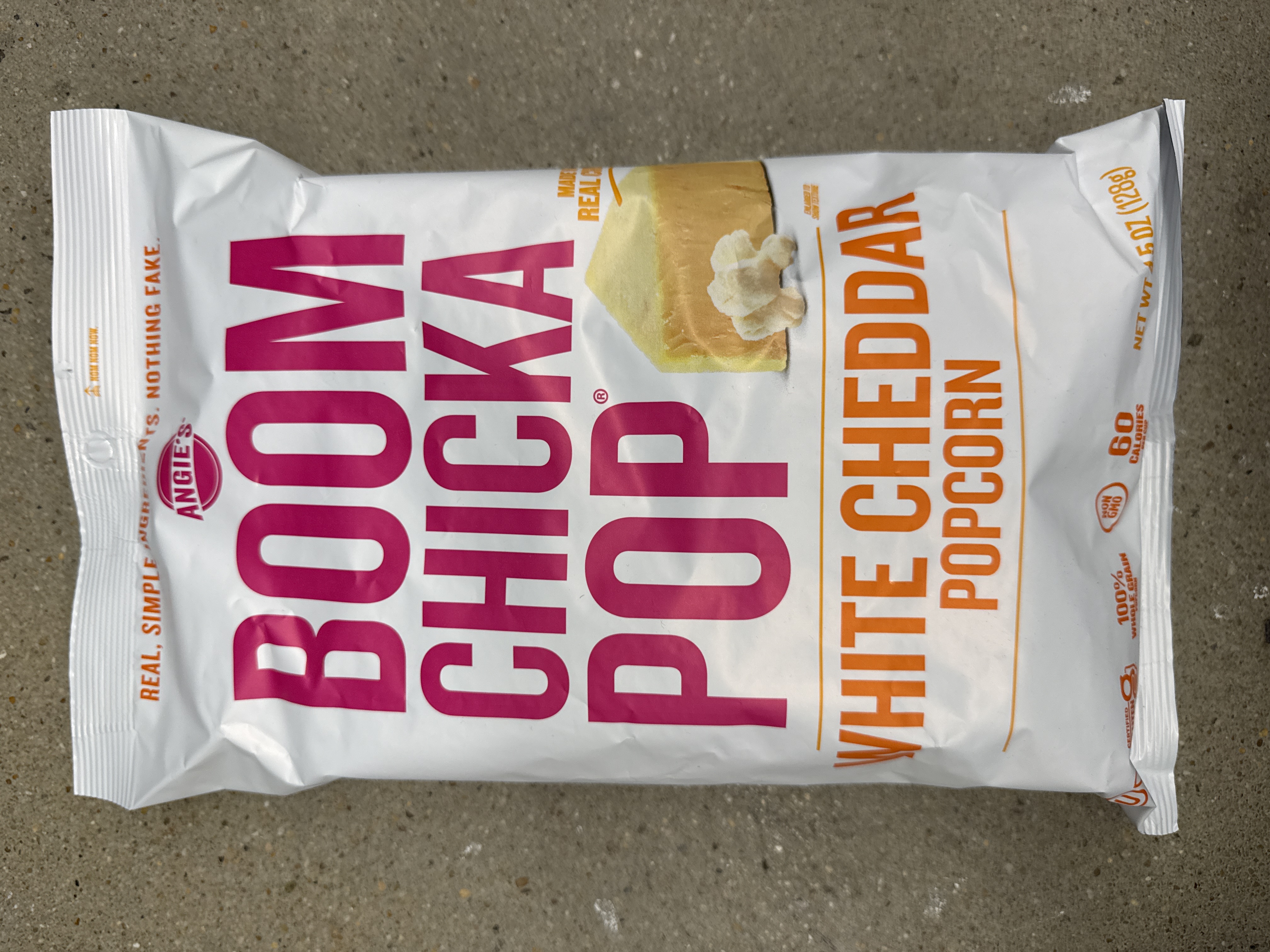 Boom Chicka pop white cheddar popcorn, 4.5 ounces