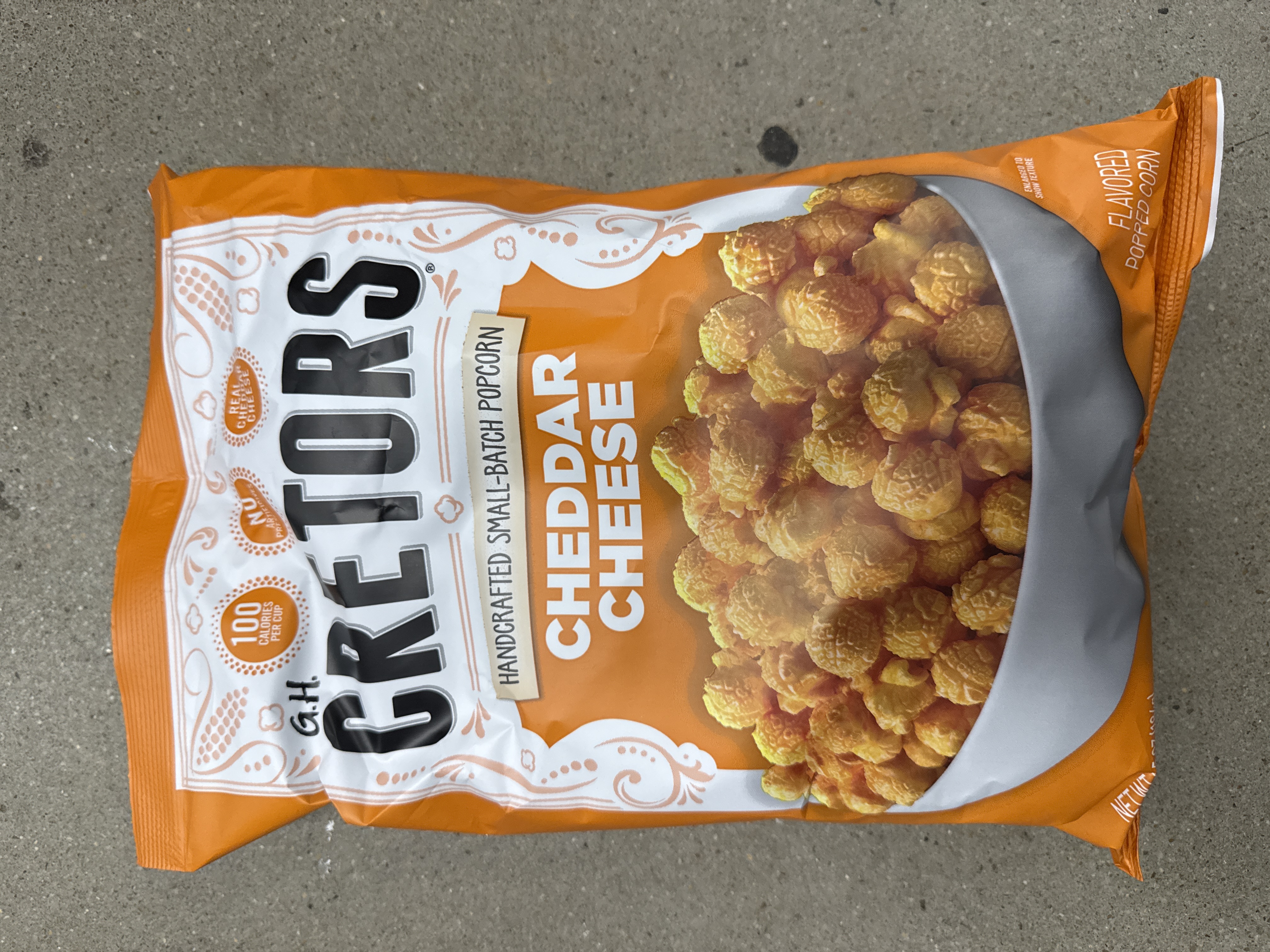 Cretors cheddar cheese popcorn 6.5 ounces
