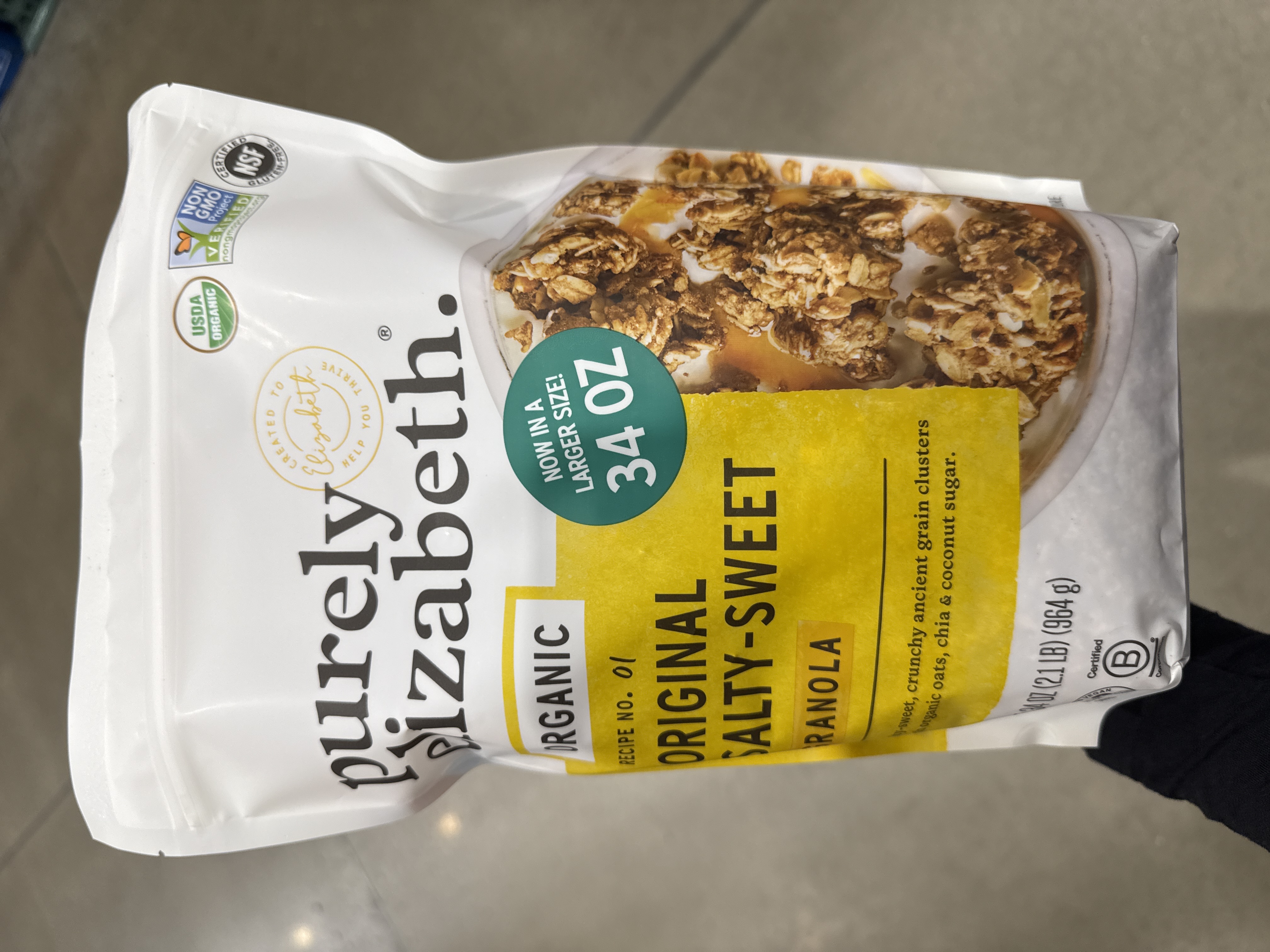 Purely elizabeth  salty sweet granola 34oz