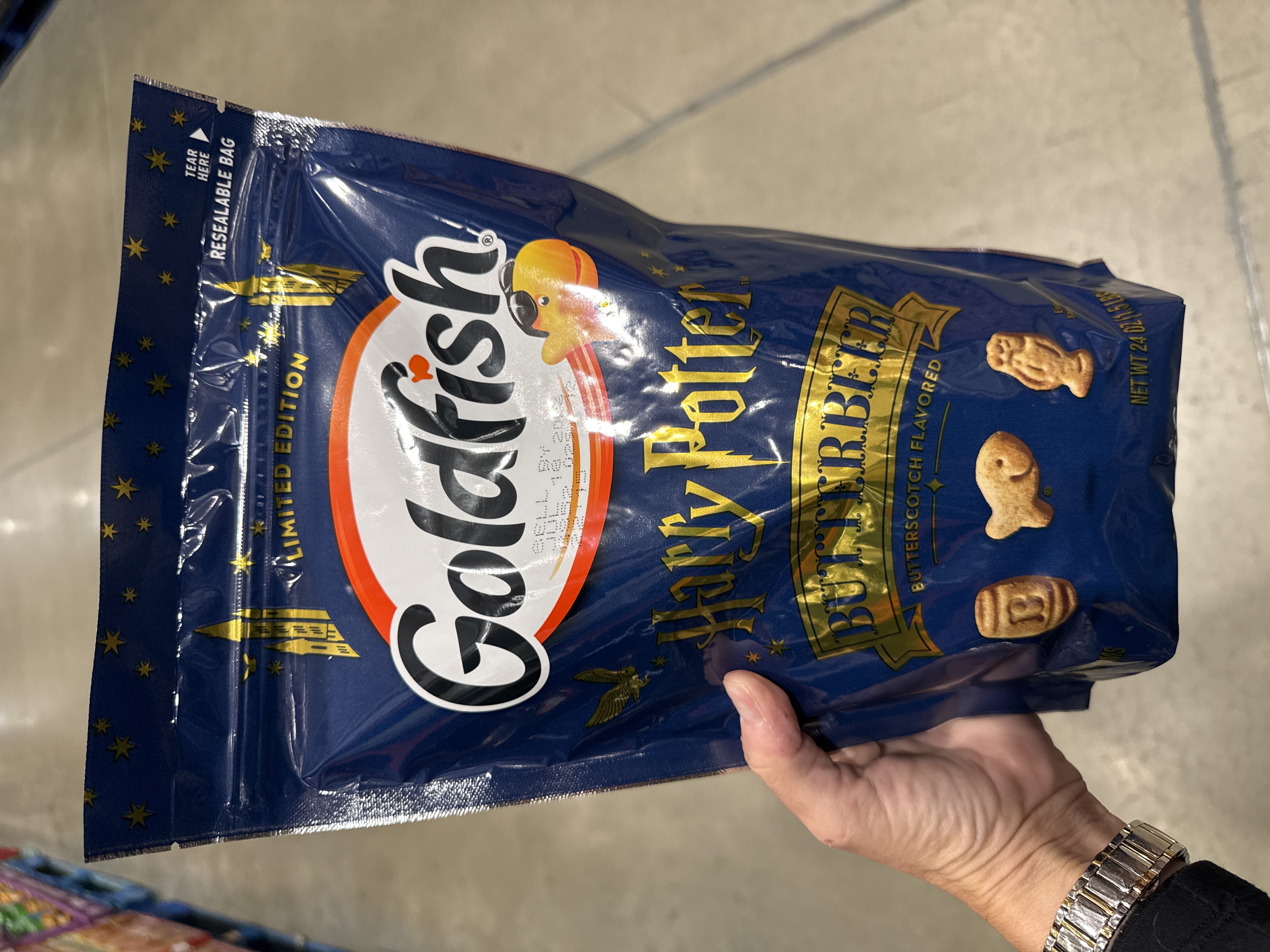 Goldfish Harry Potter, butterscotch flavored cookies 24oz