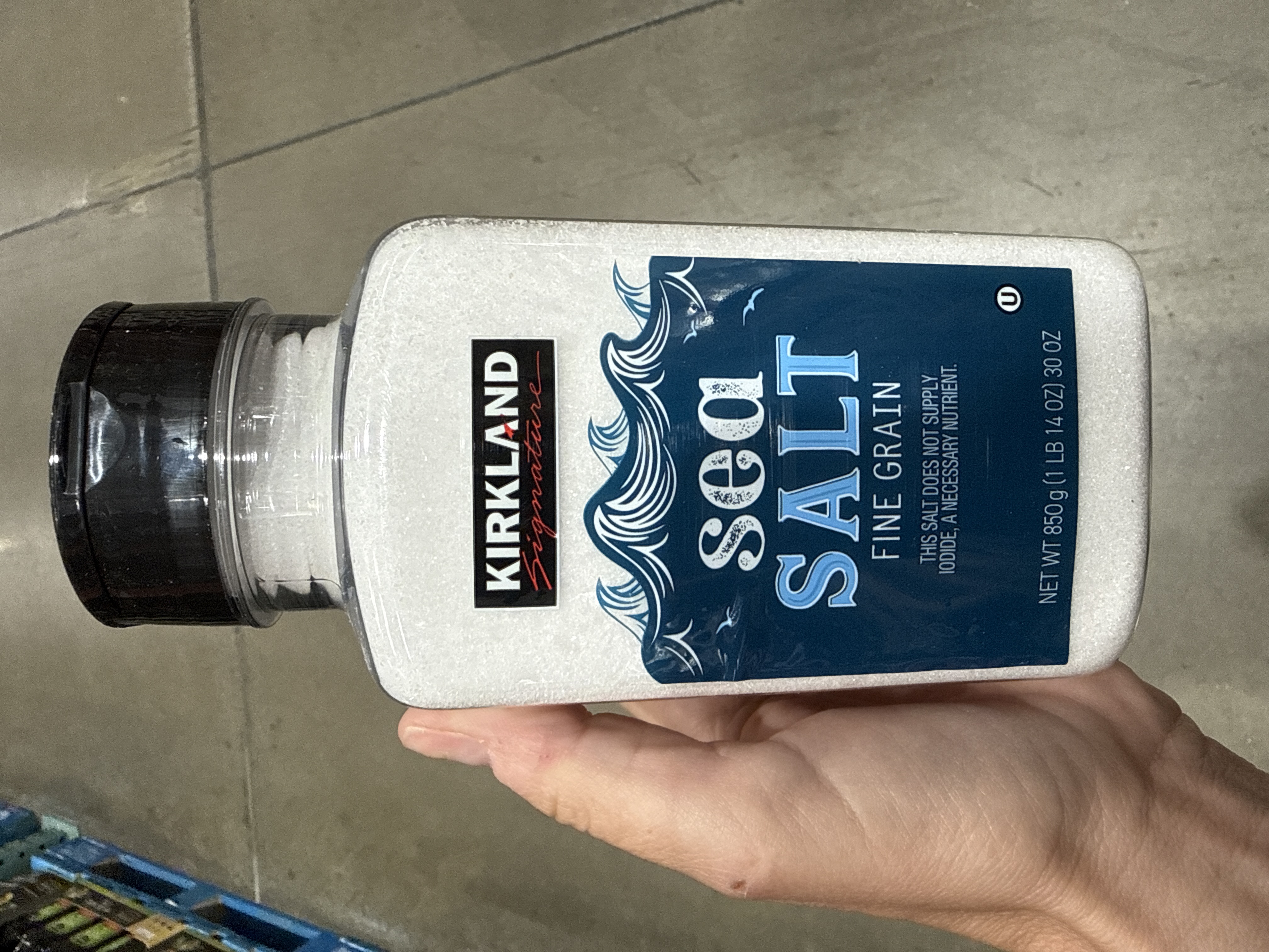 Kirkland signature sea salt fine grain 30 ounces