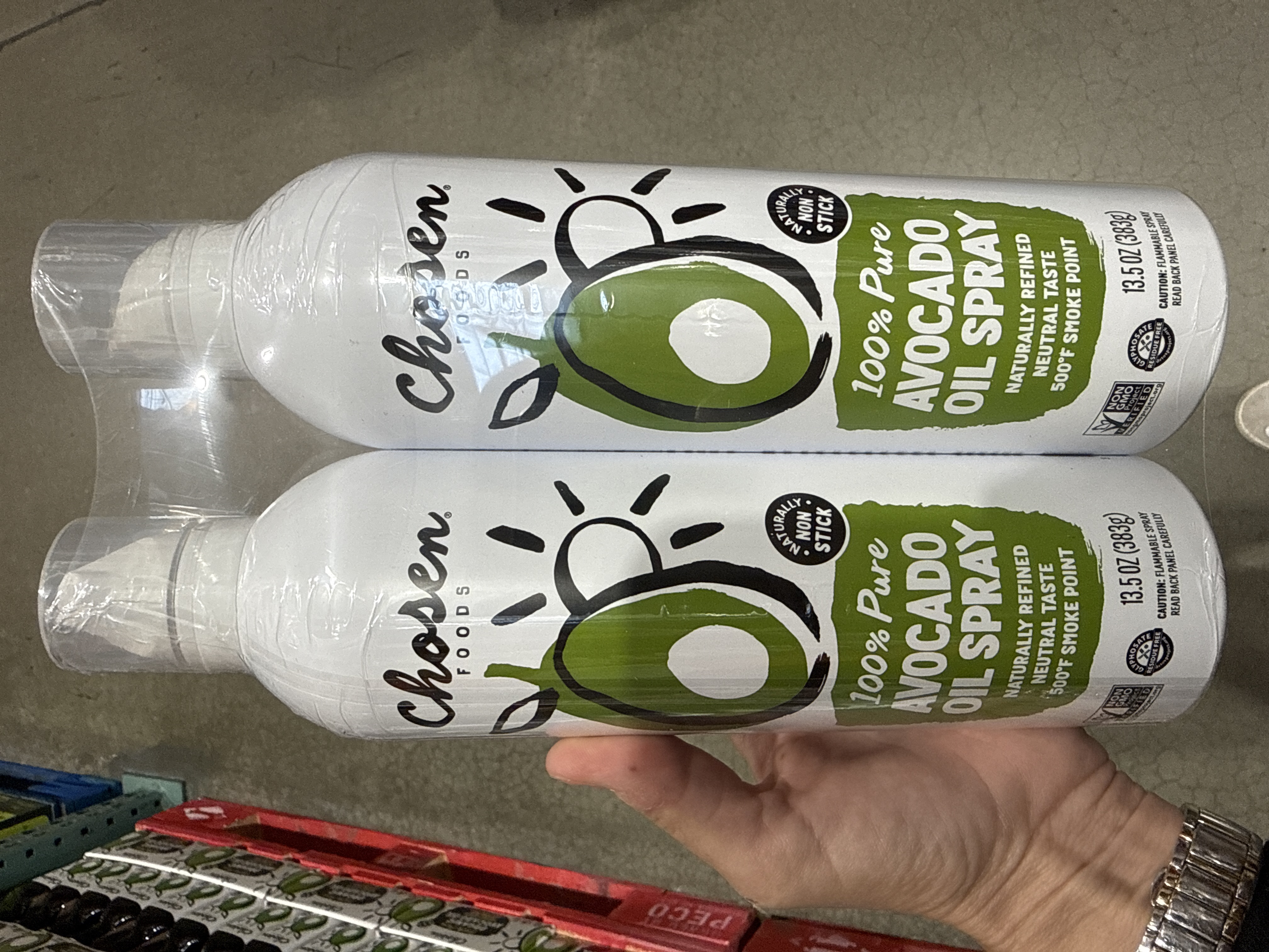Chosen foods hundred percent pure avocado oil spray 2 pack 13.5oz each