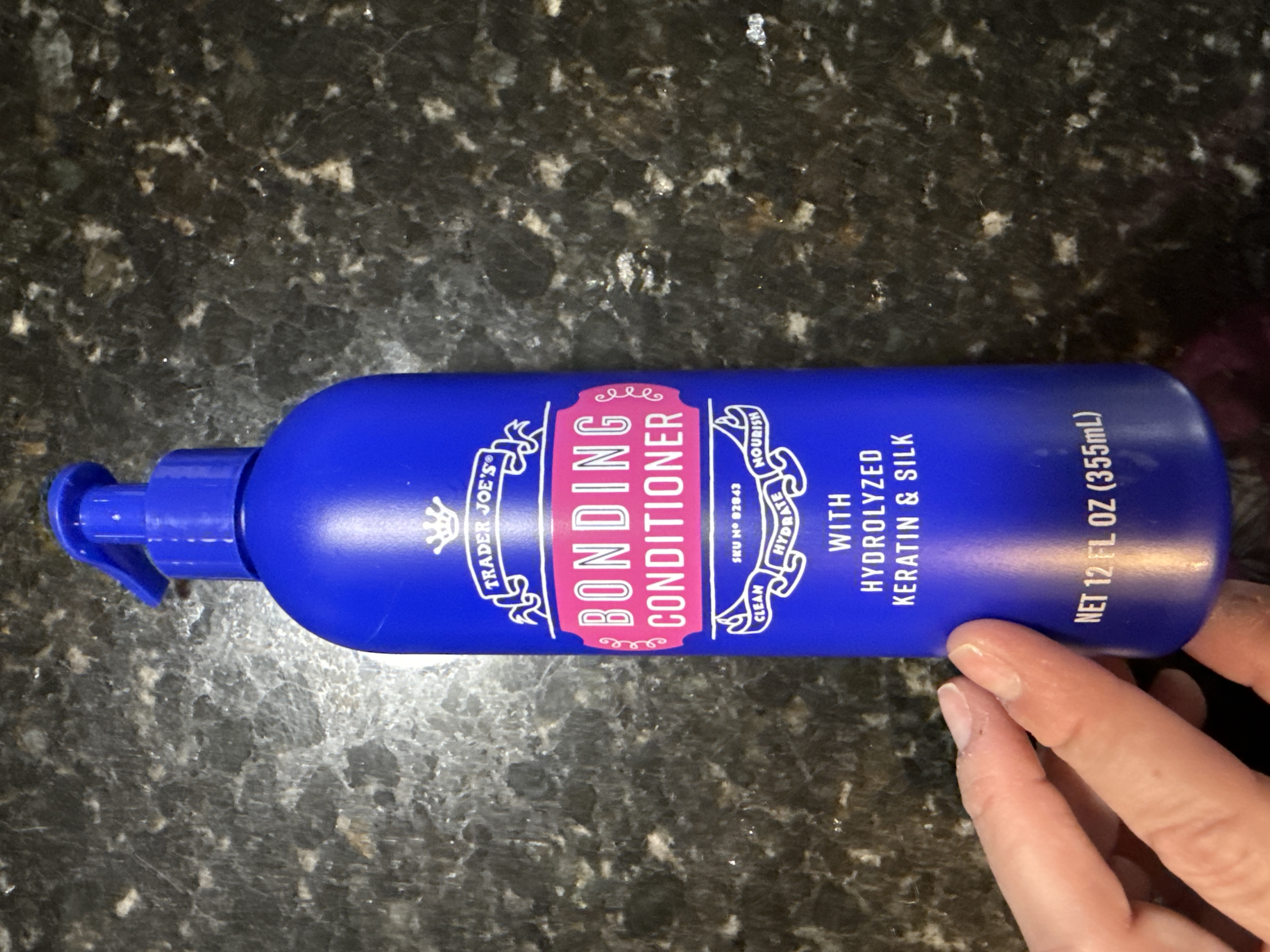Trader joes bonding conditioner with hydrolyzed keratin and silk 12oz