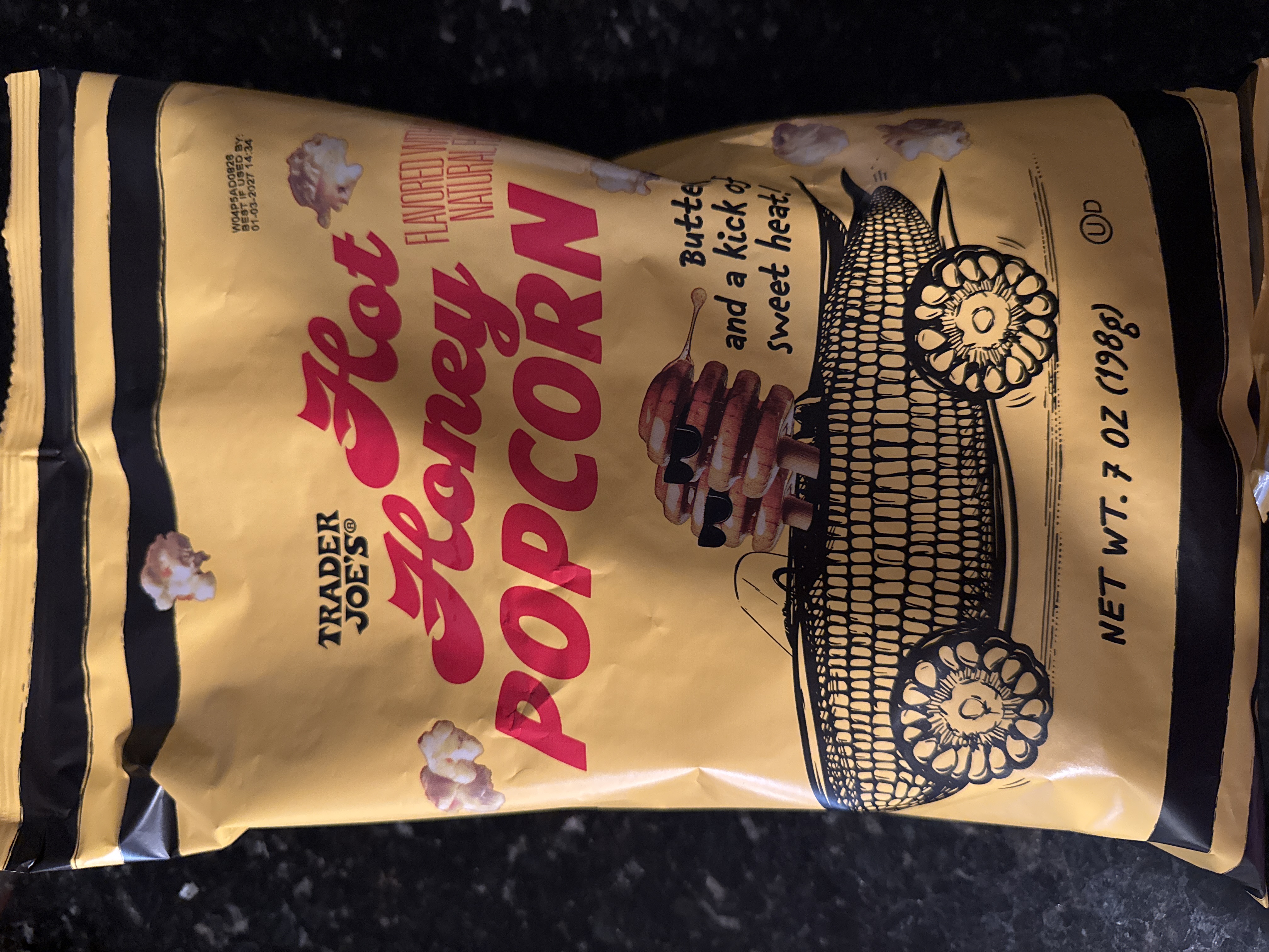 Trader joes hot honey popcorn 7oz