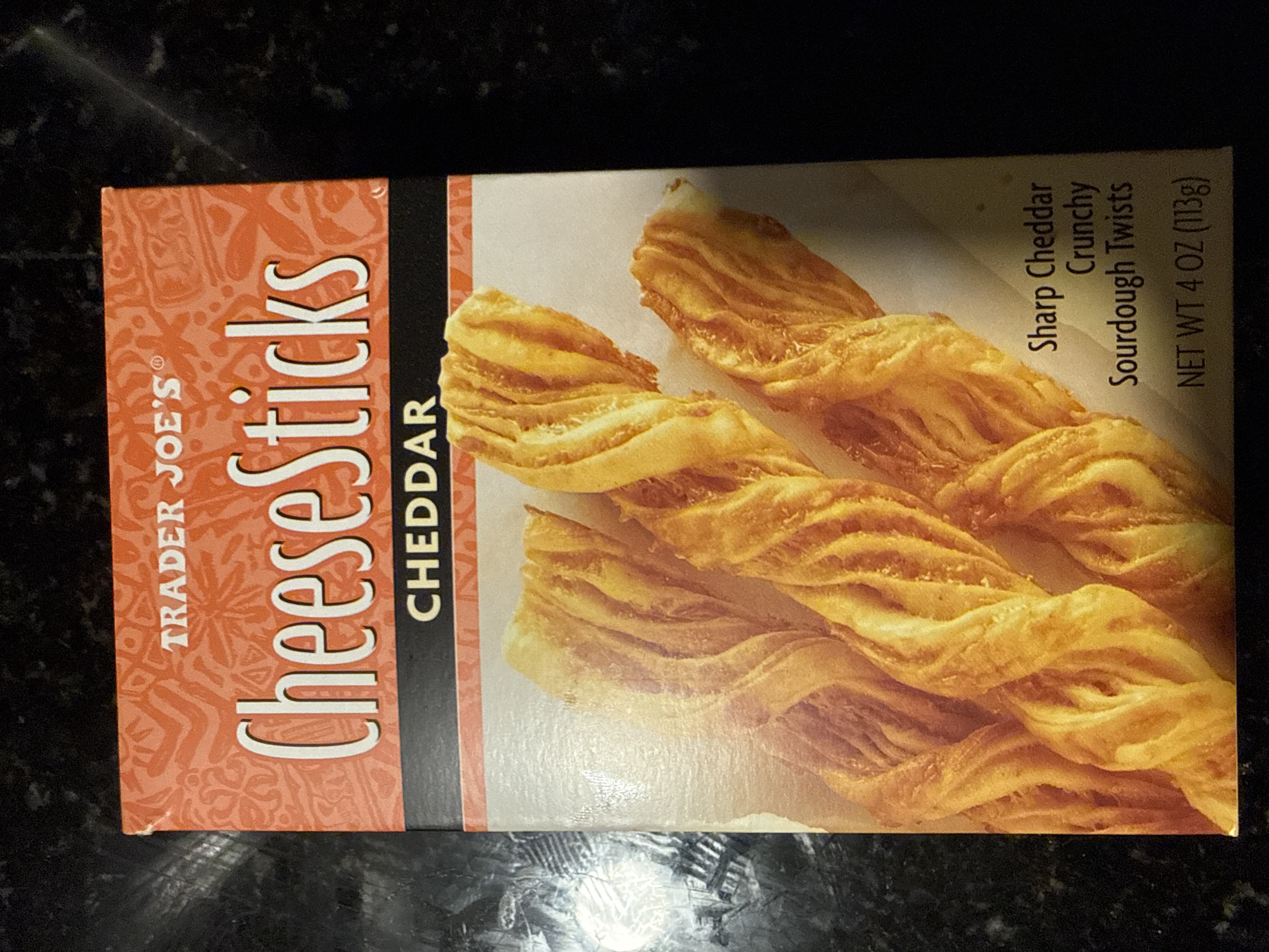 Trader joes cheeseSticks cheddar cheese crunchy sourdough twists 4oz