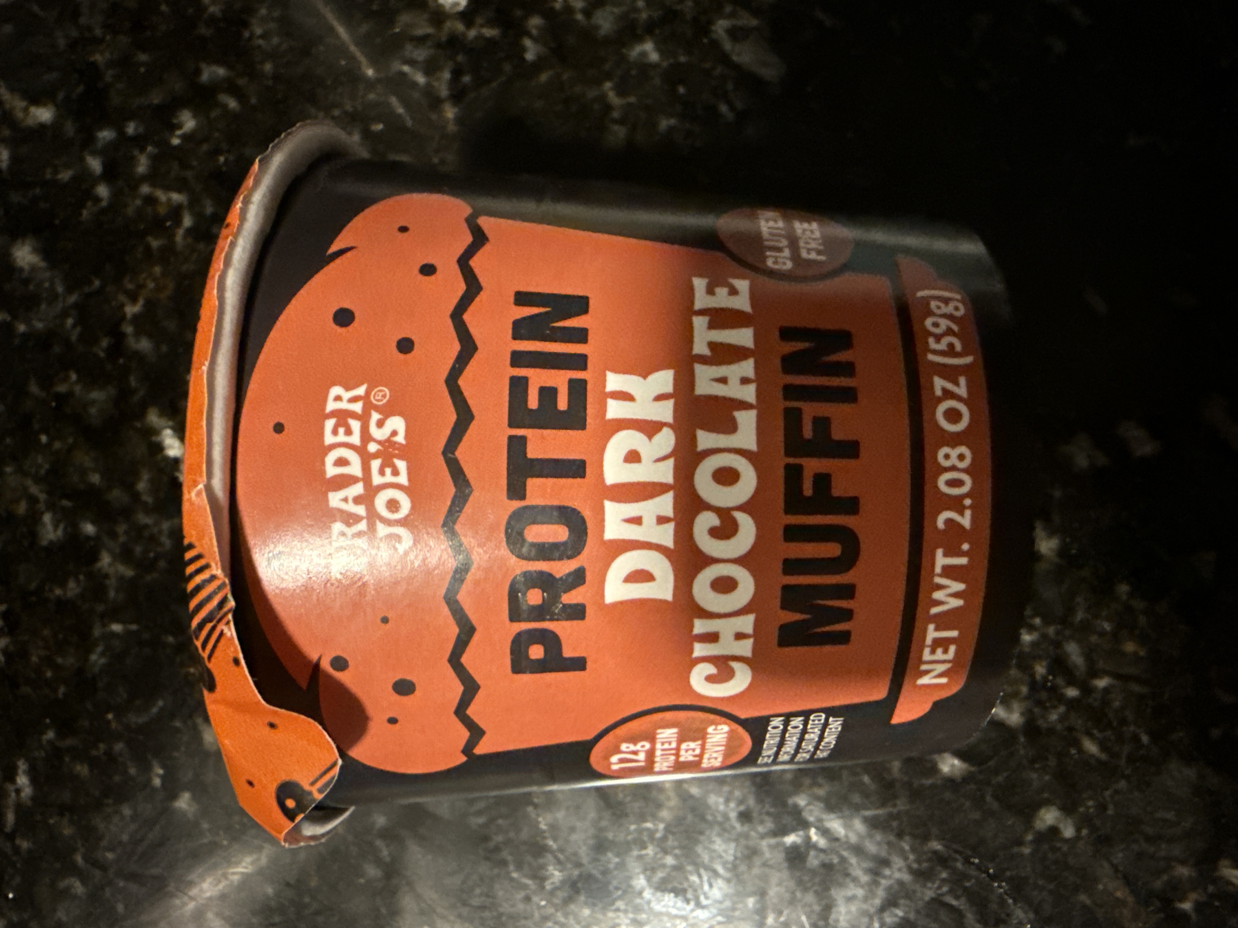 Trader joes protein dark chocolate muffin 2.08oz