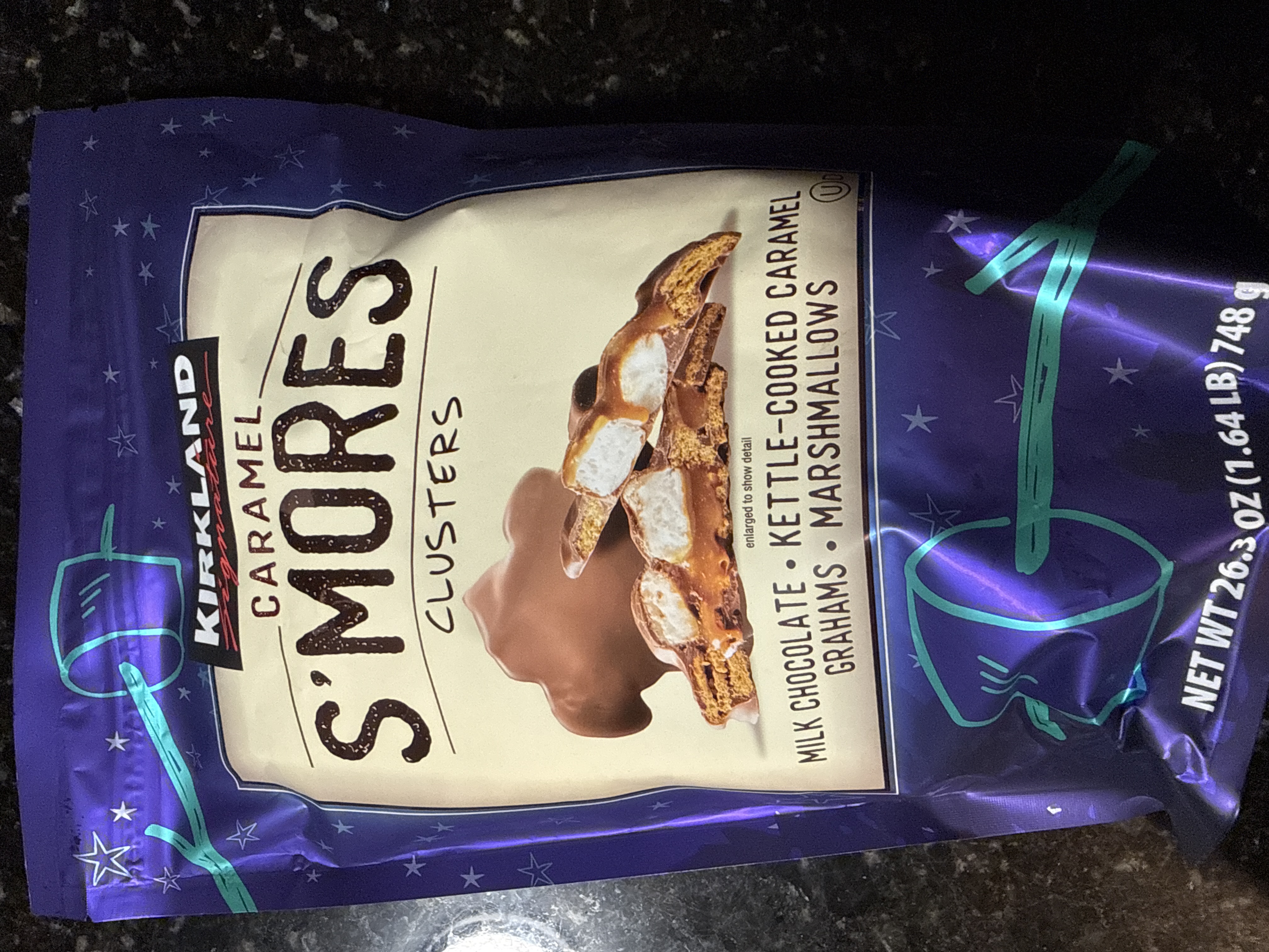 Kirkland signature caramel milk chocolate clusters 26.3oz