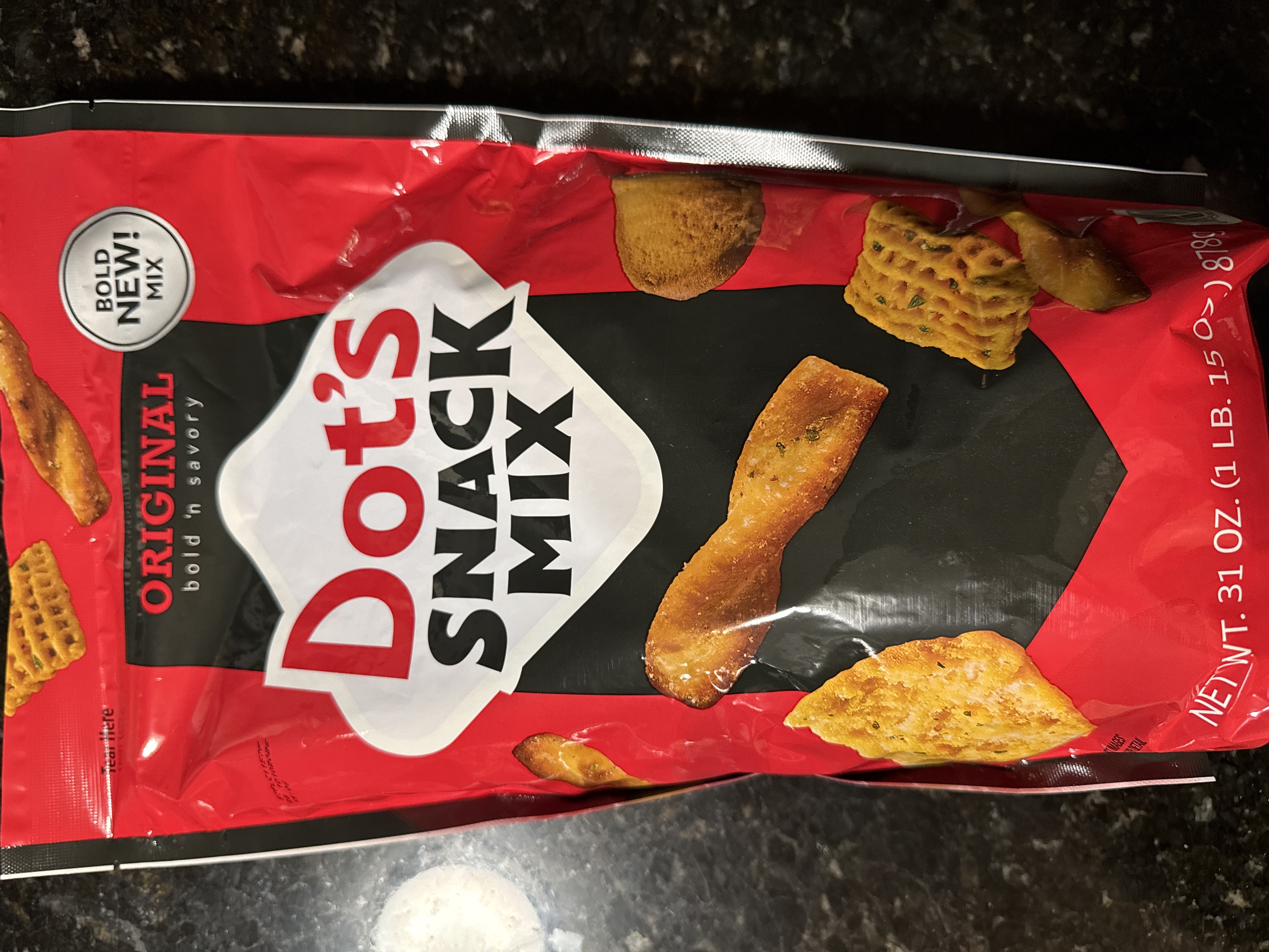 Dots original snack mix bold n savory chips snack 31oz