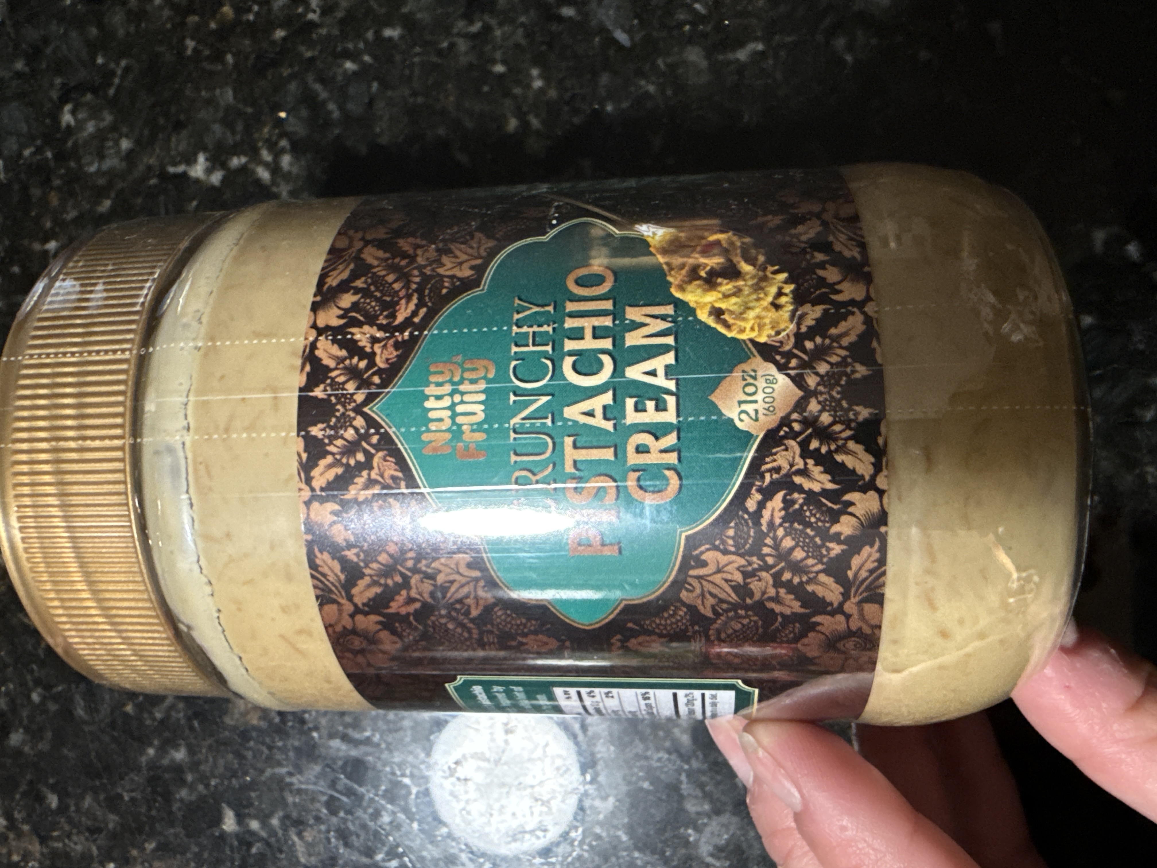 Nutty fruity crunch pistachio cream spread 21oz