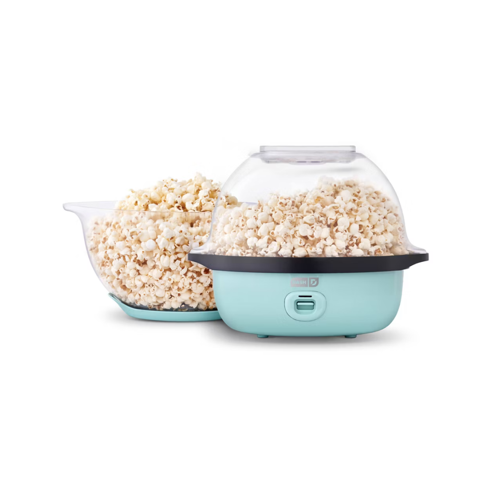 Dash 6qt SmartStore Stirring Popcorn Maker - Aqua: Electric Popcorn Popper