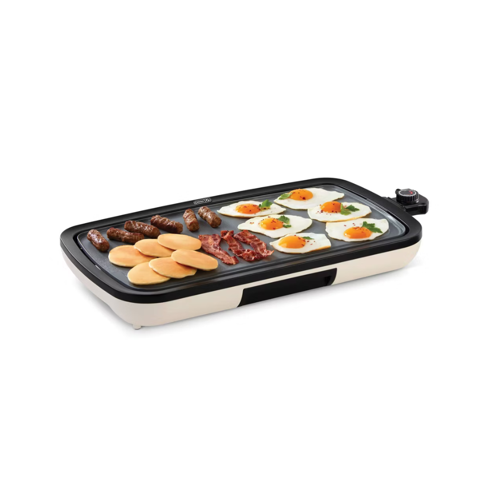 Dash Nonstick Ceramic Electric Flat Top Griddle Cream