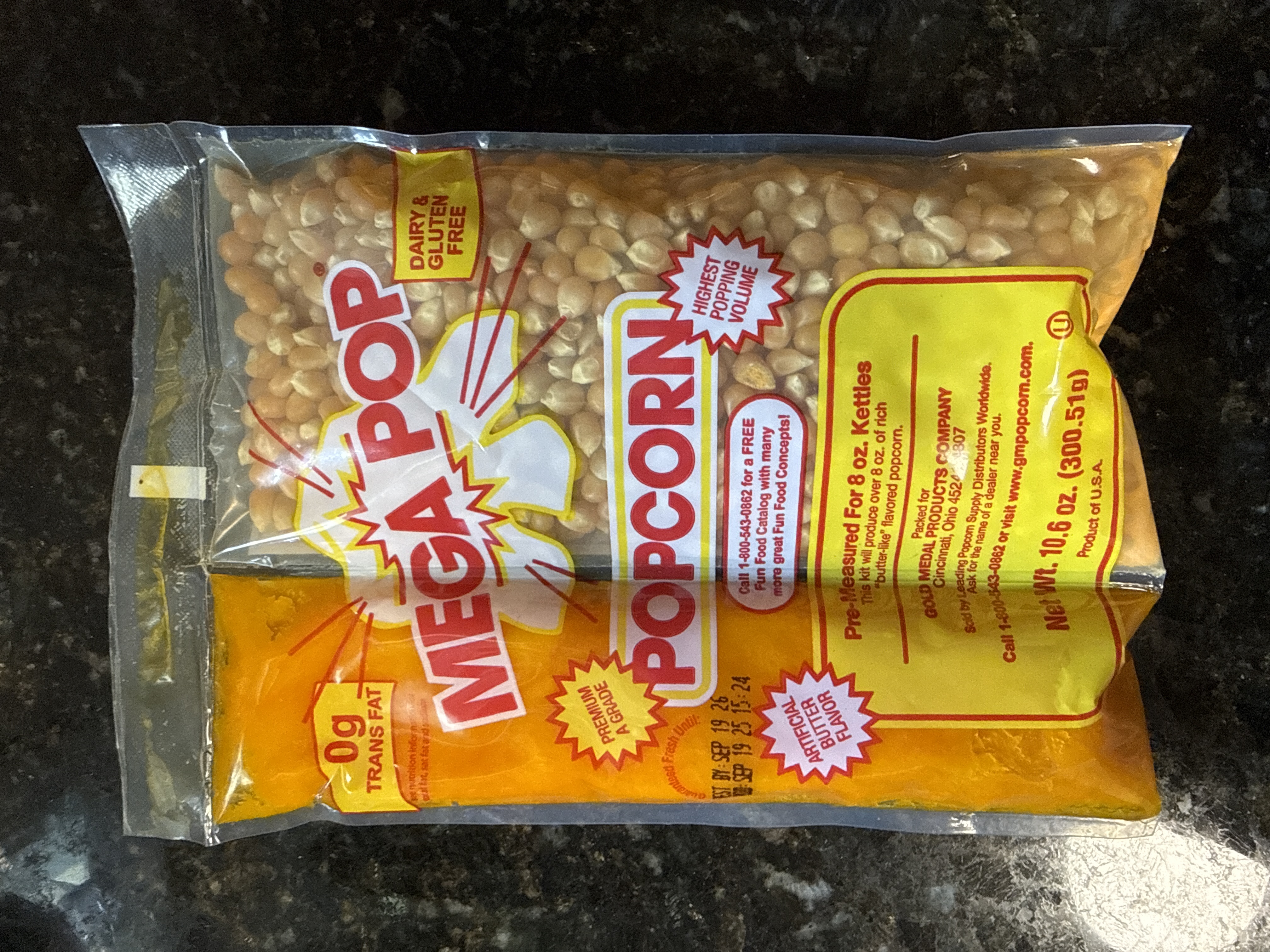 Mega pop premium grade popcorn 10.6oz