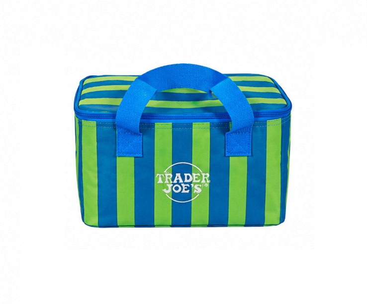 Mini Insulated Tote Summer Collection Blue and lime