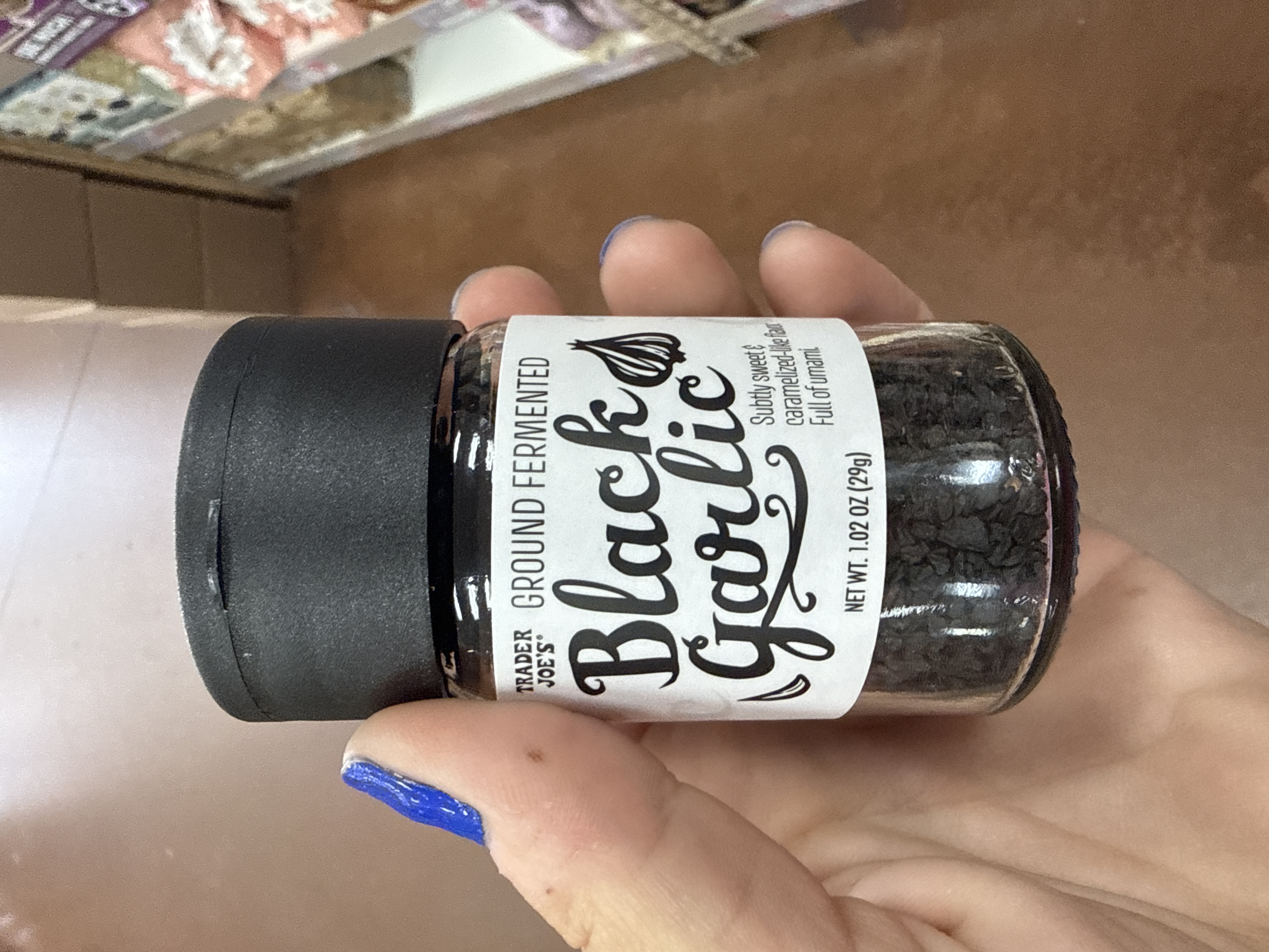 Trader joes grounded fermented black garlic 29oz
