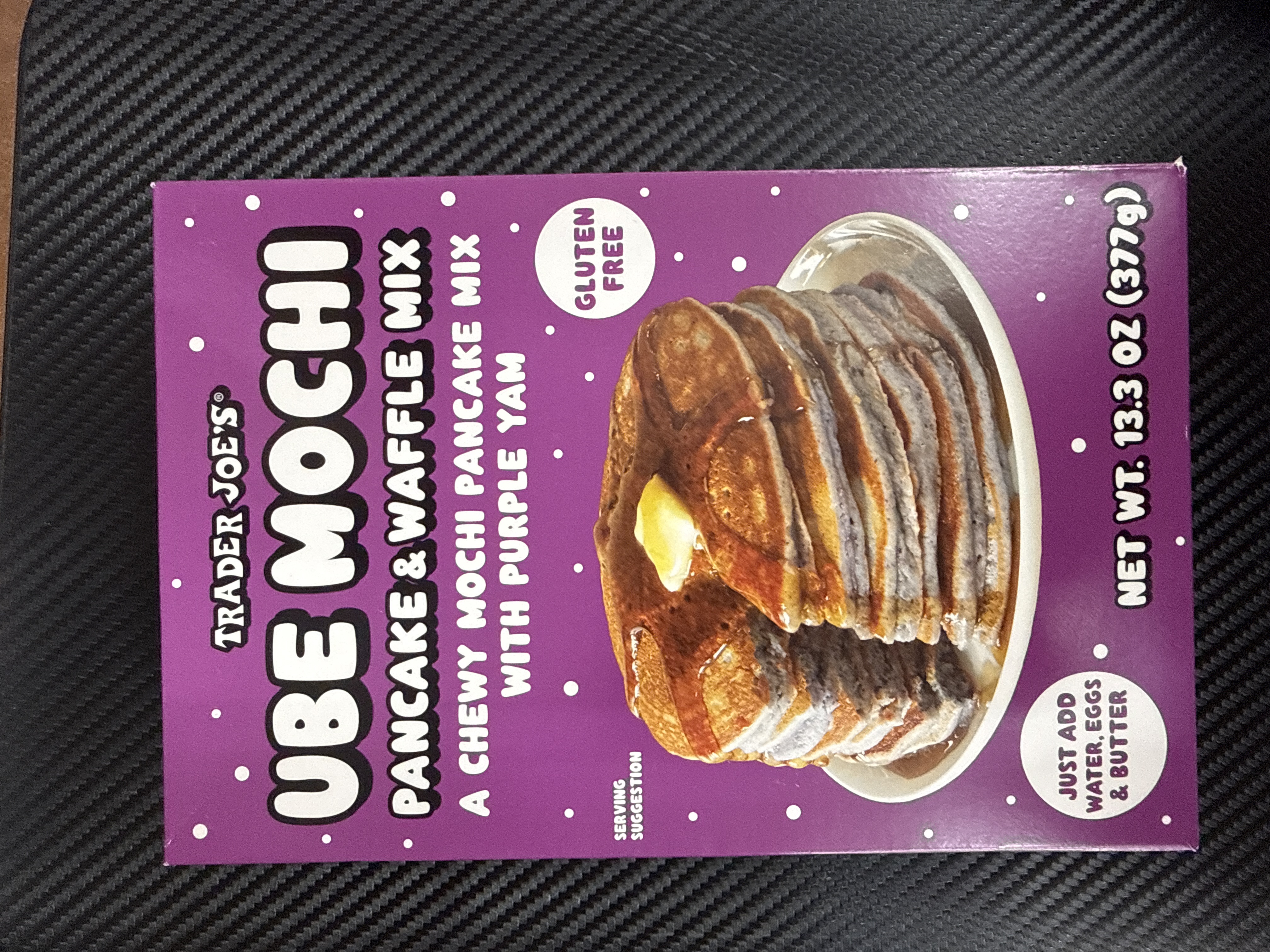 Trader joes  Ube mochi pancake, and waffle mix 13.3oz