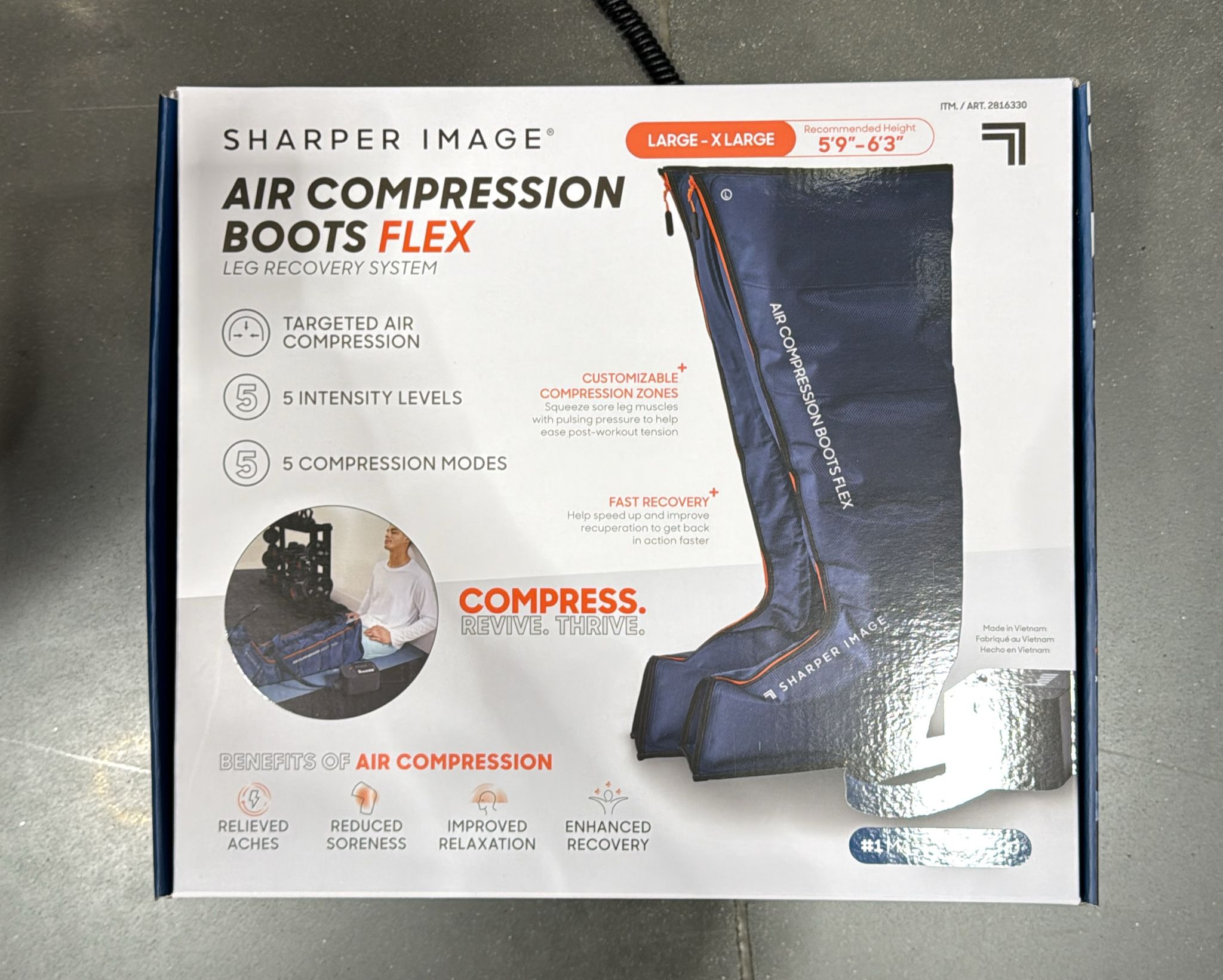Sharper Image air compression boots flex SMALL/MEDIUM